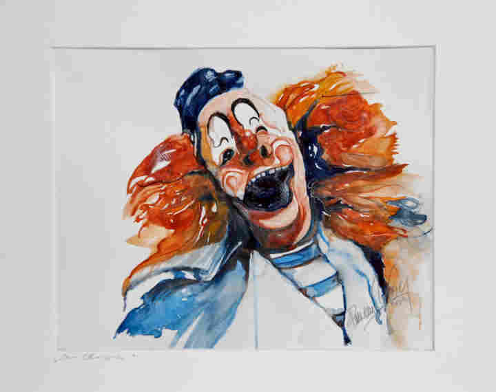 221  A  Der Clown  2012  Aquarell  24 x 32 p200 Le Grand Bloc